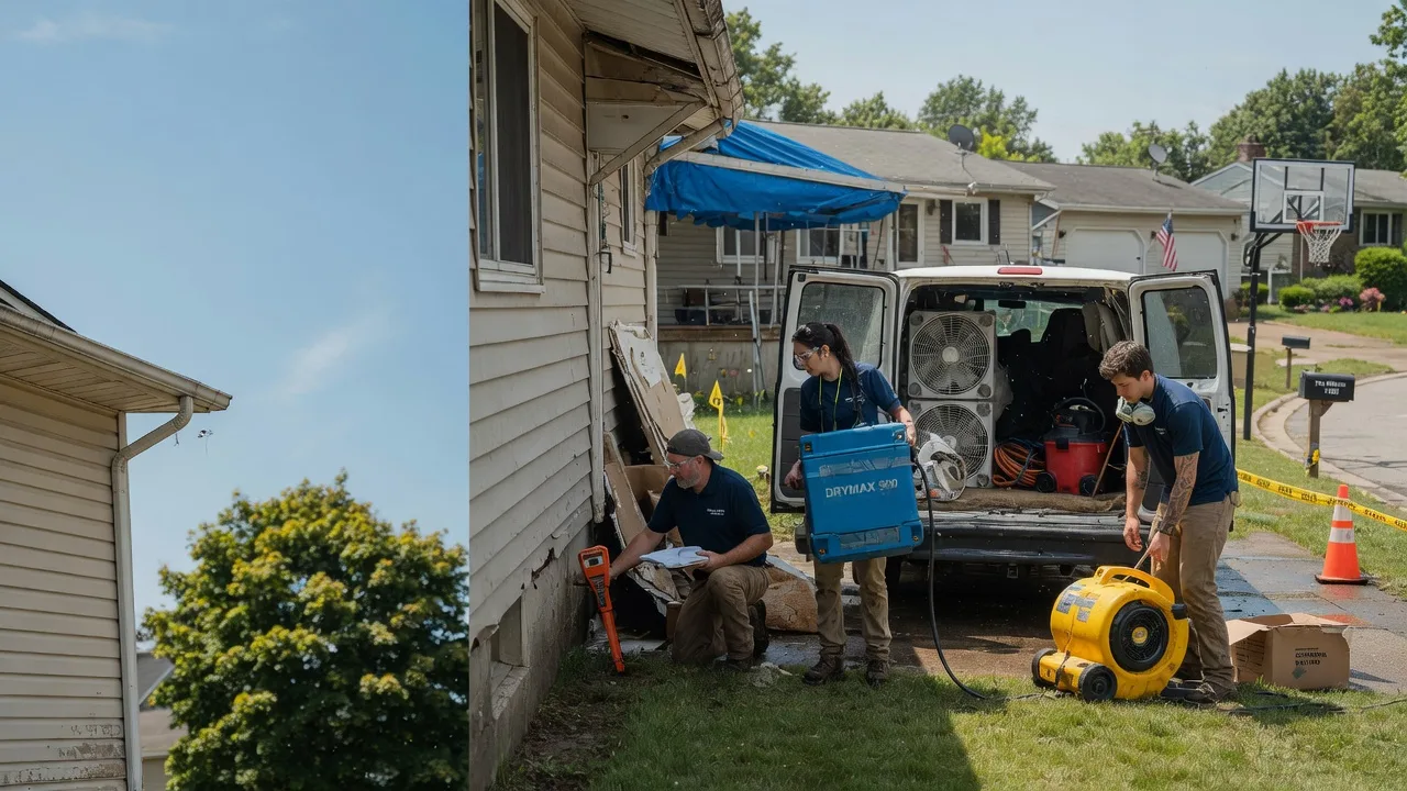 Ceiling Leak Cleanup in Effort, PA near me